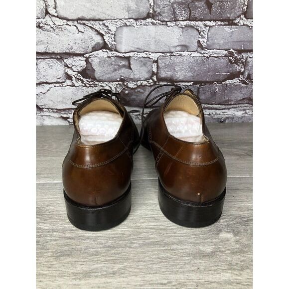 Johnston Murphy Domani Brown Leather Cap Toe Oxfords Shoes Men’s Sz 9M US/42EU main image 14